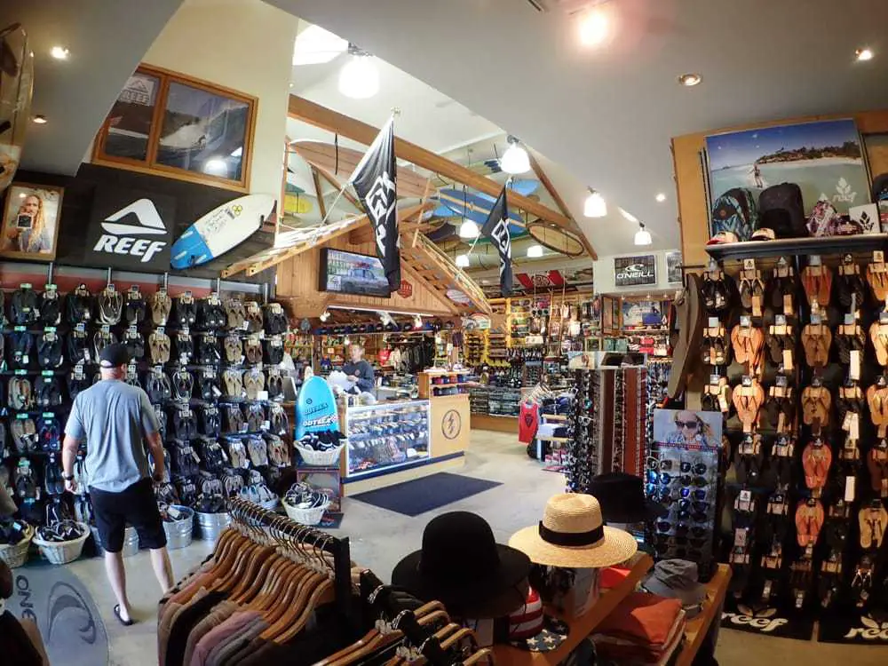 Surfing shop at Morro Bay